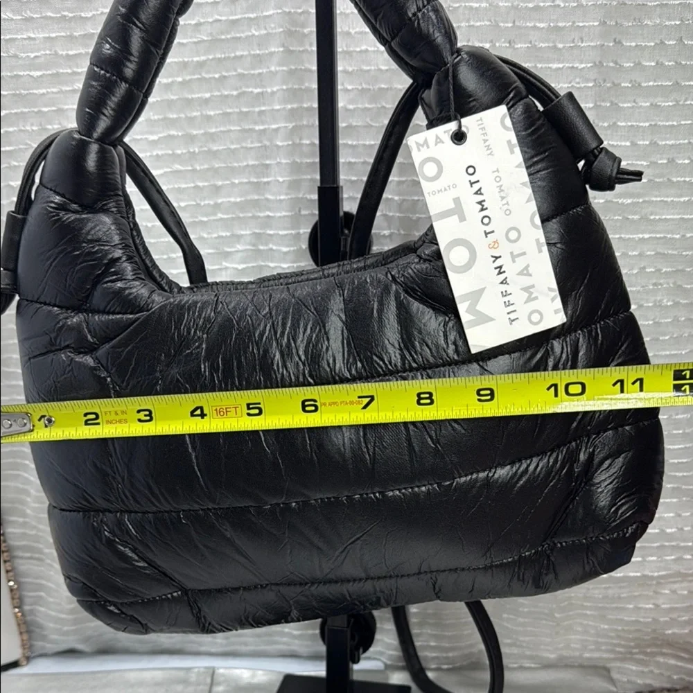 TIFFANY & TOMATO Black Padded Shoulder Bag, MADE IN TÜRKIYE - Picture 9 of 9